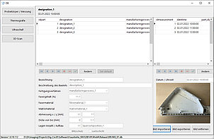 Screenshot: Zentrale Datenbanklösung