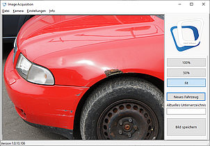 Aufnahmesoftware mit Industriekamera