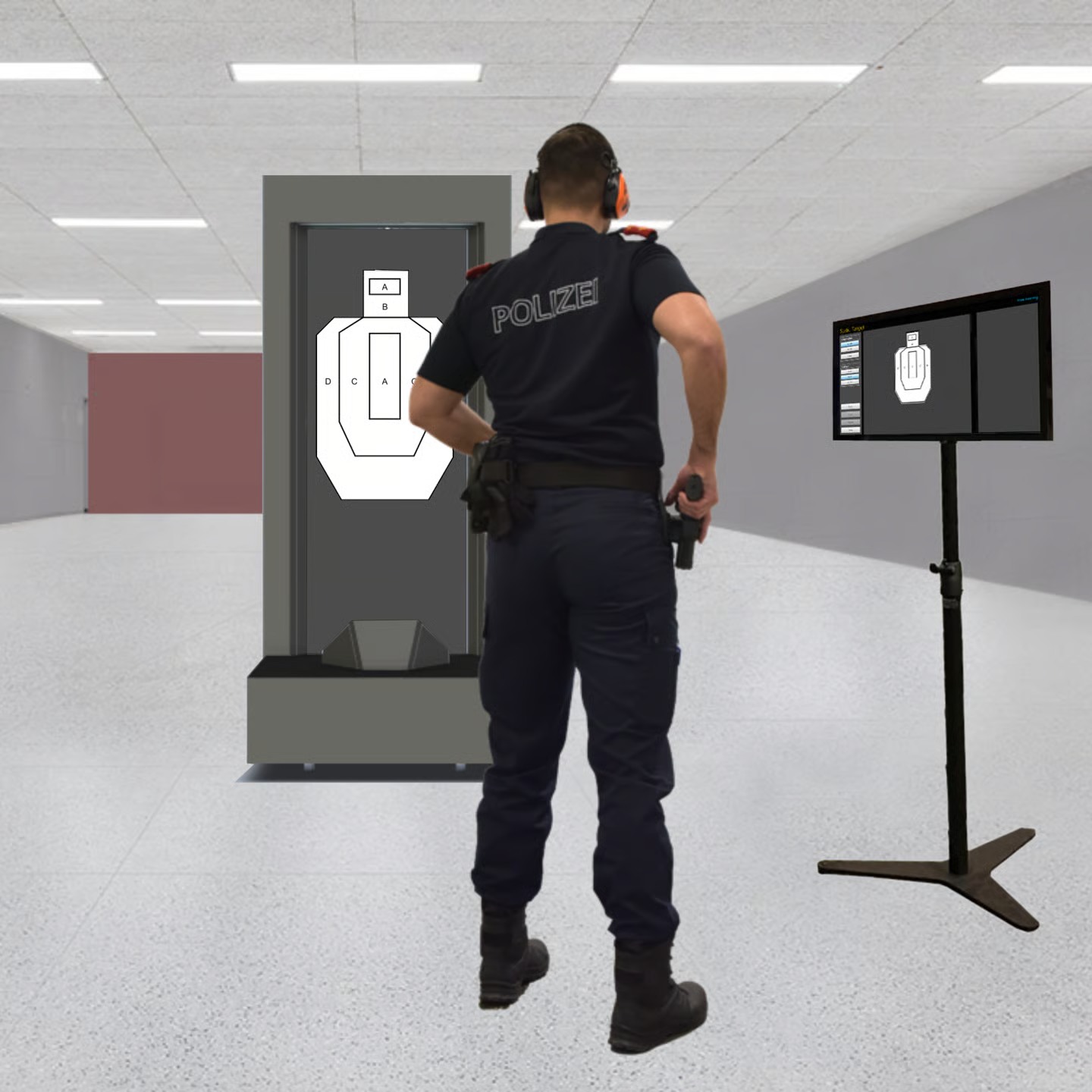 Elektronische Treffererkennung Schießstand digitale Zielscheibe